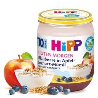 HiPP jogurt s müsli, čučoriedkami a jablkom