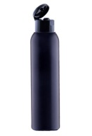 ČIERNA EKO HDPE FĽAŠA 100ml FLIP TOP MATNÁ ČIERNA