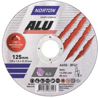 Norton A60Q-BF41 kotúč na rezanie hliníka 125x1,0mm 1 ks.