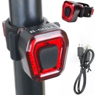 LED svetlo na bicykel 100lm IPX4 zadná zadná USB sedlovka