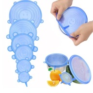 SILIKÓNOVÉ OBÁLKY NA POTRAVINY UNIVERZÁLNE FLEXIBILNÉ 6 KS 6,5-20CM