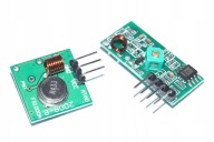 Modul súpravy vysielača/prijímača 433 MHz (arduino)