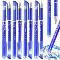 8x vymazateľné guľôčkové pero Vymazateľné pomocou ERASER MAGIC