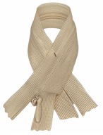 Pevný skrytý zips, béžová 7 22 cm