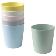 Hrnček IKEA KALAS, 6x rôzne farby PASTEL