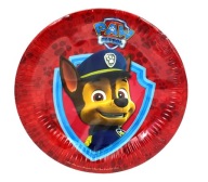 Paw Patrol Chase papierové taniere, 10 kusov