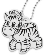 PRÍvesok na kľúče REFLEXNÝ GADGET ZEBRA PRÍvesok