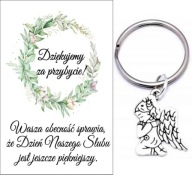 ĎAKUJEME HOSTOM DARČEK SVADOBNÝ ANJEL KĽÚČOVKA SPOMIENKY