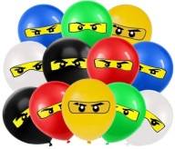 BALÓNOVÉ NARODENINOVÉ BALÓNY LEGO NINJAGO NINJA GO DARČEK K NARODENINÁM HEL 12ks