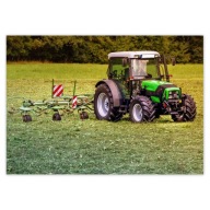 Samolepky A5 LEVEL Traktor v oblasti Seno