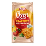 LAY'S Oven Pečené viaczrnné krekry s príchuťou paradajok a bazalky 80G