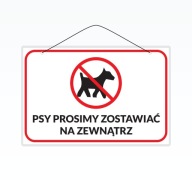 Laminovaný nápis A5 PROSÍM, NECHAJTE PSY PRI
