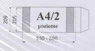 Obal A4/2 výška 203 mm HORIZONTÁLNE pre D&D music