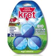 Kret BIO WC blok do splachovacej nádrže, farbenie vody, podpora chodu septiku, 3x50g