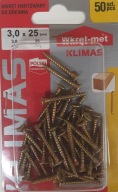 Skrutka do tvrdeného dreva 3x25mm blister 50 ks