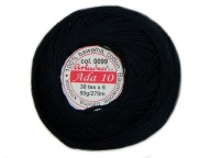 Cordonek ADA 10 Ariadna 0099 čierna 50g 270m