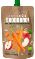 OWOLOVO Eco jablkovo-mrkvová pena 200 g | OVOCIE NATURAL bez CUKRU