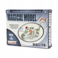 KOVOVÉ STAVEBNÉ BLOKY NA MONTÁŽ 3V1 3D PUZZZLE MOTOCYKEL 74 EL