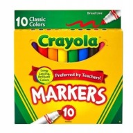 Crayola farebné fixky 10 ks