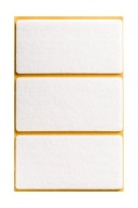 Samolepiace plstené podložky pod štvorcový nábytok – BIELE 50x50mm