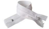 ŠPIRÁLOVÝ Zips 50cm BIELY