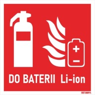 Hasiaci prístroj na Li-ion batérie 150x150 PVC sign