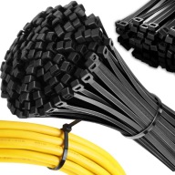 100x SVORKY KABELNÉ VIAZAČKY ČIERNE VIAZAKY 2,5 x 100 mm | 100 KS