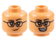 Lego New head Nougat Head Okuliare ženského futbalistu 3626cpb3173