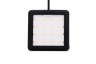 SQUARE MESH LED 1,5W SQUARE 2 TEPLÁ ČIERNA