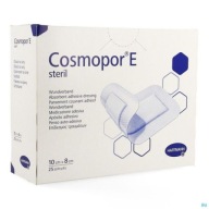 Sterilný obväz na rany a rezné rany Cosmopor E 8 cm x 10 cm, 25 kusov