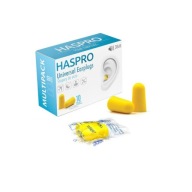 Haspro Foam štuple do uší, žlté, 10 párov