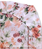 PLACHTA 120x60 Queen pink flowers