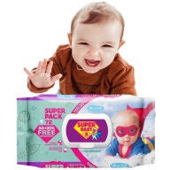 SUPER BABY hydratačné obrúsky 72 ks + obal