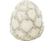 Béžová dekoračná figúrka artičok - 10 x 9,5 cm