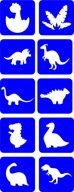 Glitter Tattoo Express Set Dinosaurs