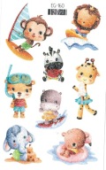 Umývateľné tetovanie pre deti GLITTER ANIMALS EG160