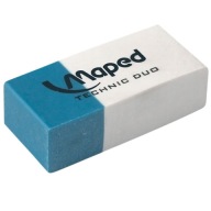 Duo guma, obojstranná, biela a modrá Maped