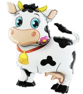 Fóliový balón Cow Fudge Farm Animals