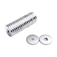 Magnet na hruď. MP 25x(7,5x4,5)x3 N38 pre skrutk