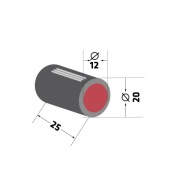 Mulčovacie puzdro ROU-62 Rousseau Ferri S.M.A. fi12