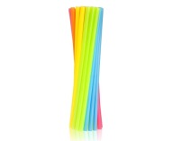 Plastové farebné slamky na opakované použitie 7,5 x 190 mm 10 ks.