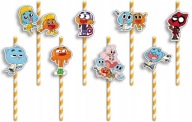 NARODENINOVÉ SLAMKY s POSTAVIČKAMI - GUMBALL GUMBALL BIRTHDAY FAIRY HRY - 8 ks.