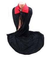 VAMPIRE CAPEA, ČIERNA, DLHÁ. 70 cm