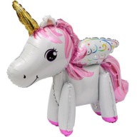 Fóliový balónik UNICORN 3D jednorožec 1-9 narodeninová PARTY veľký kôň STOJÍCI