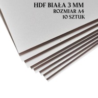HDF doska A4 3 mm biela na rezanie laserom 10 ks.