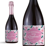 Ružové šampanské LABEL Otázka pre družičku