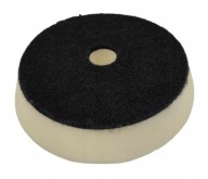 Biela špongia, leštiaci vankúšik na suchý zips, priemer 125 mm. mäkké