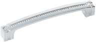 Nábytková úchytka s chrómovými kryštálmi, rozteč 96 mm - UKS012 AMIX