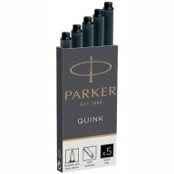 Náplne s čiernym atramentom 5 ks, Parker