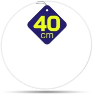 BIELA ​​kovová obruč 40 cm